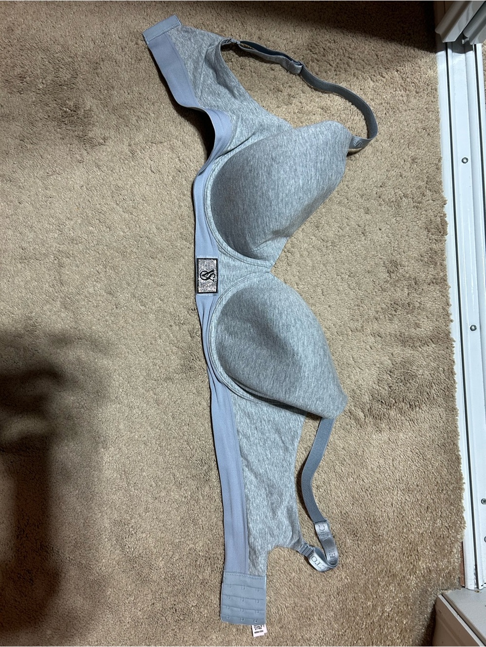 PINK Victoria's Secret Heather Gray Padded T-Shirt Bra